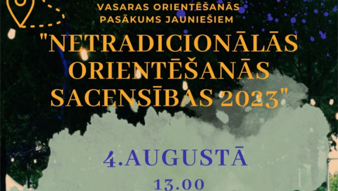 vasras orientēšanās pasākums jauniešiem