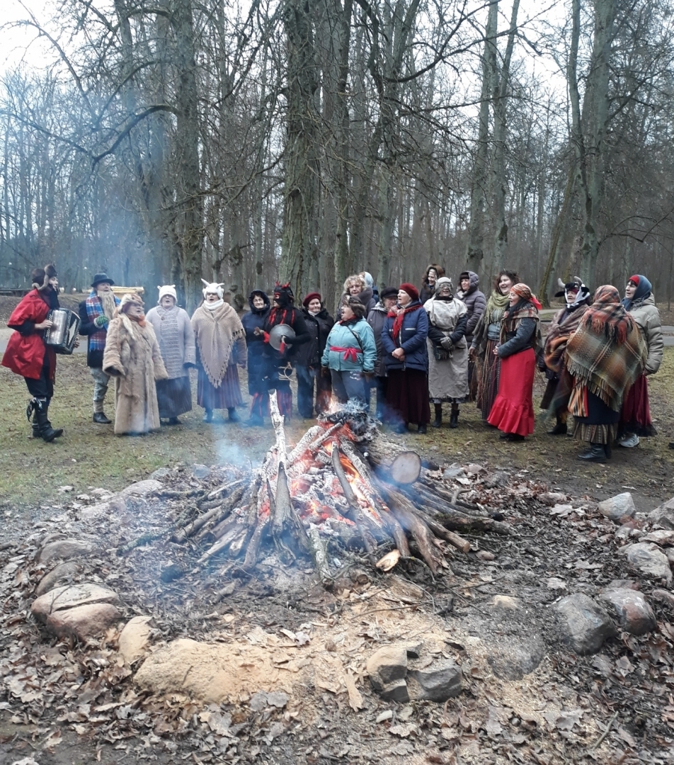 Ziemas saulgrieži Elejas muižas parkā