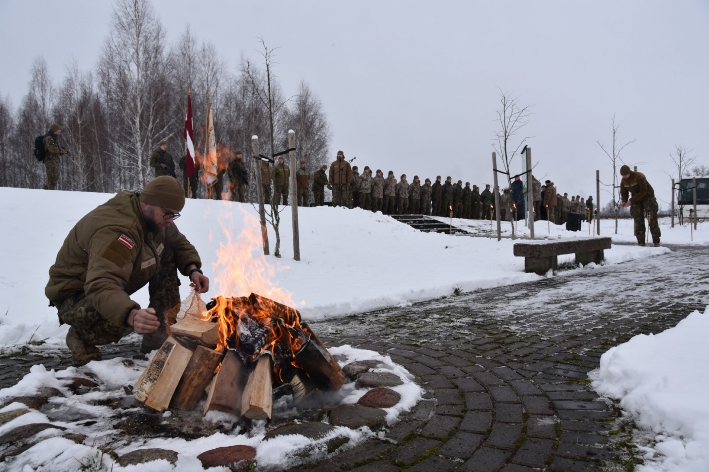 Piemiņas skrējiens par godu Latvijas Kara skolas brīvības cīņās 14 kritušajiem kadetiem