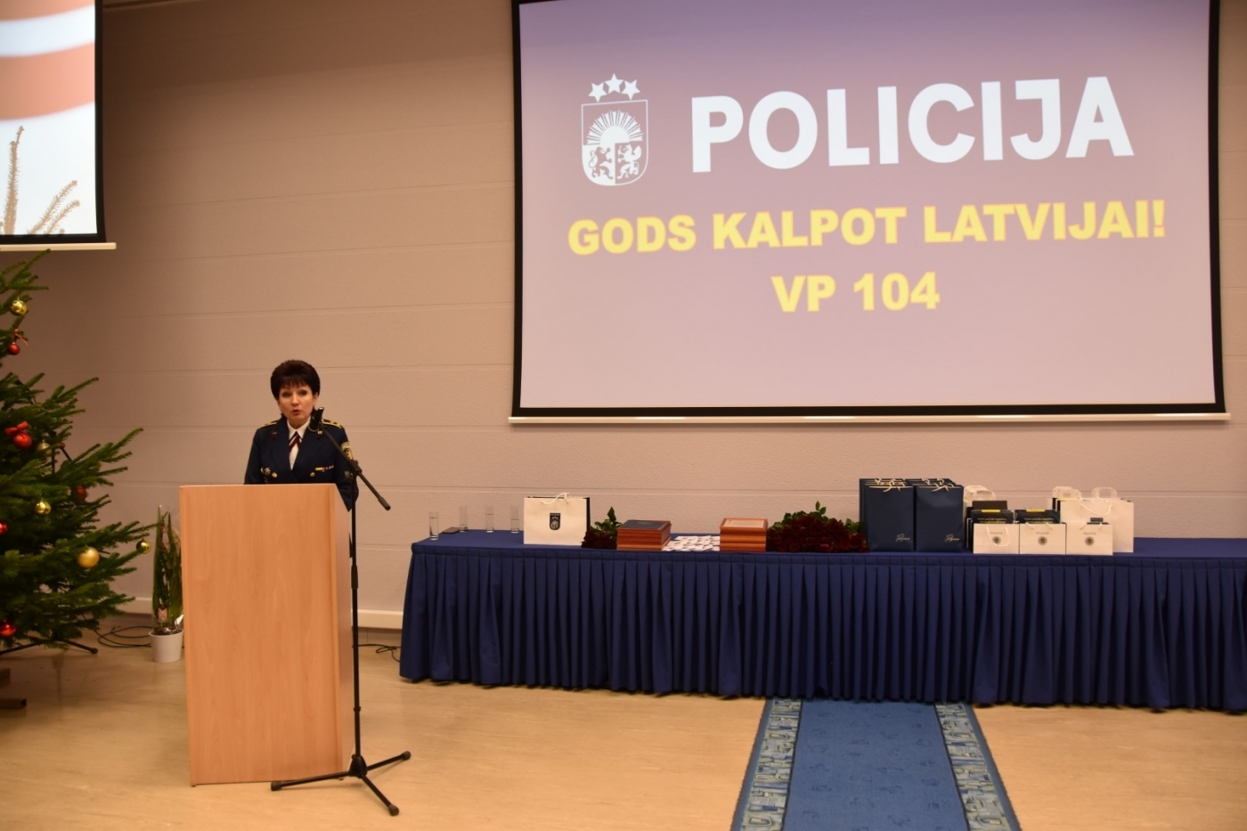 Latvijas Valsts policijas 104.dibināšanas gadadienai veltīts pasākums