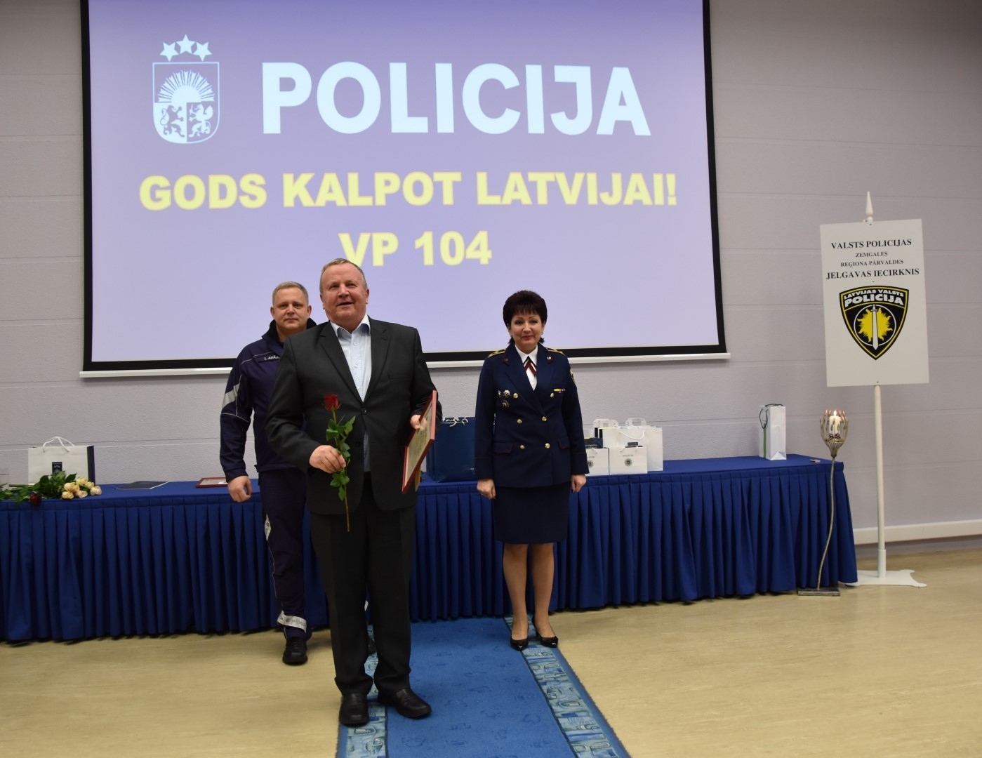 Latvijas Valsts policijas 104.dibināšanas gadadienai veltīts pasākums