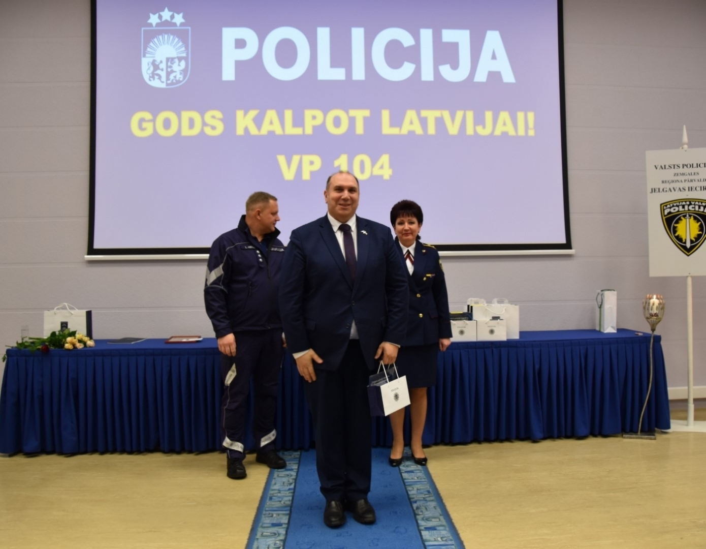 Latvijas Valsts policijas 104.dibināšanas gadadienai veltīts pasākums