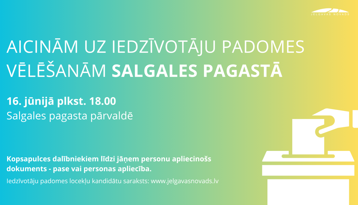 Salgales pagasta iedzīvotāju padomes vēlēšanas