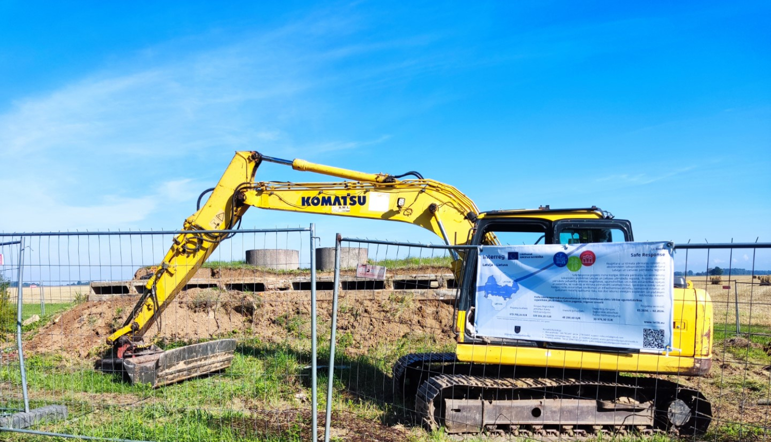 Jēkabniekos uzsāk ūdens rezervuāra atjaunošanas darbus ugunsdzēsības vajadzībām