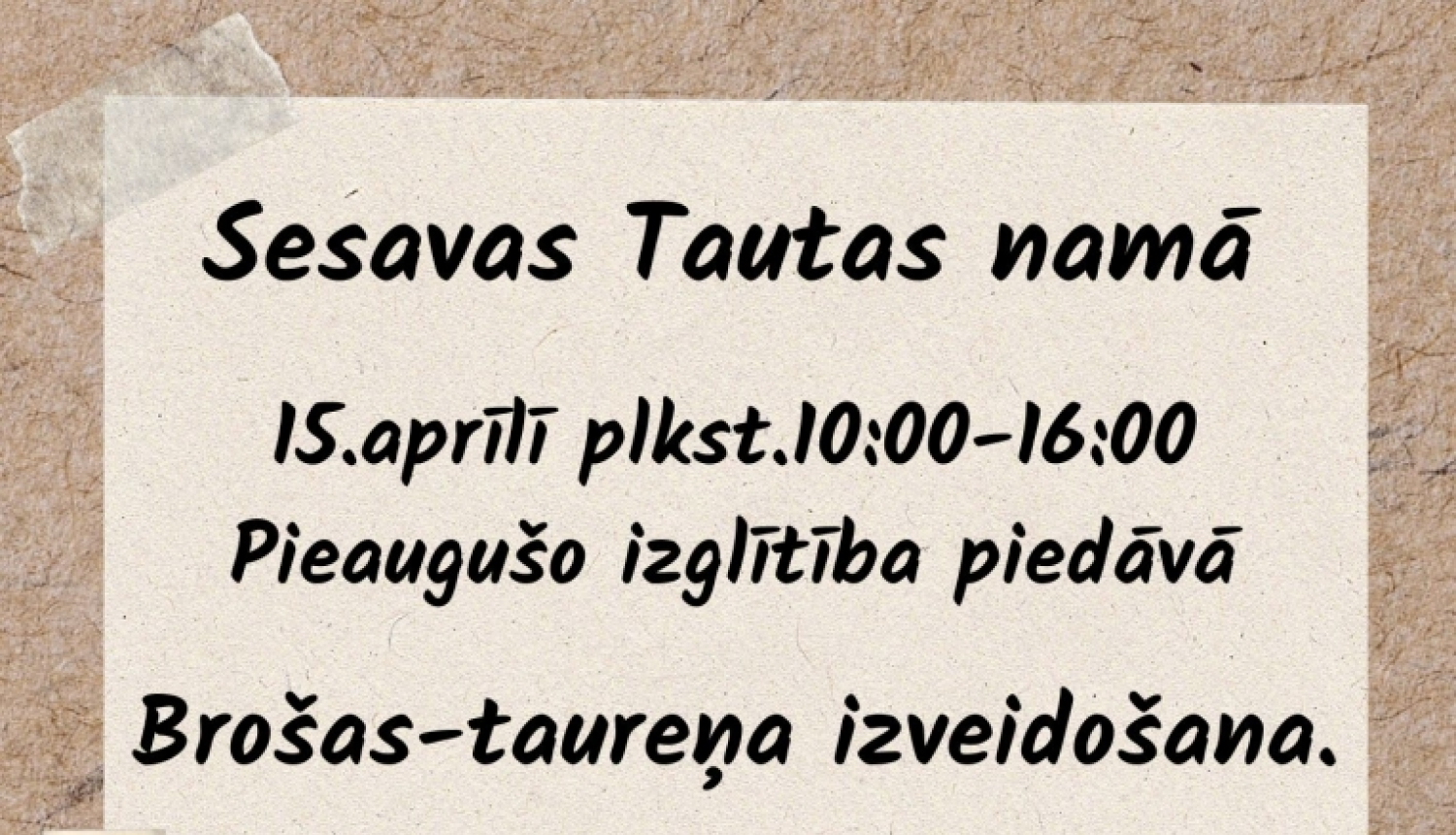 Brošas-taureņa izveidošana