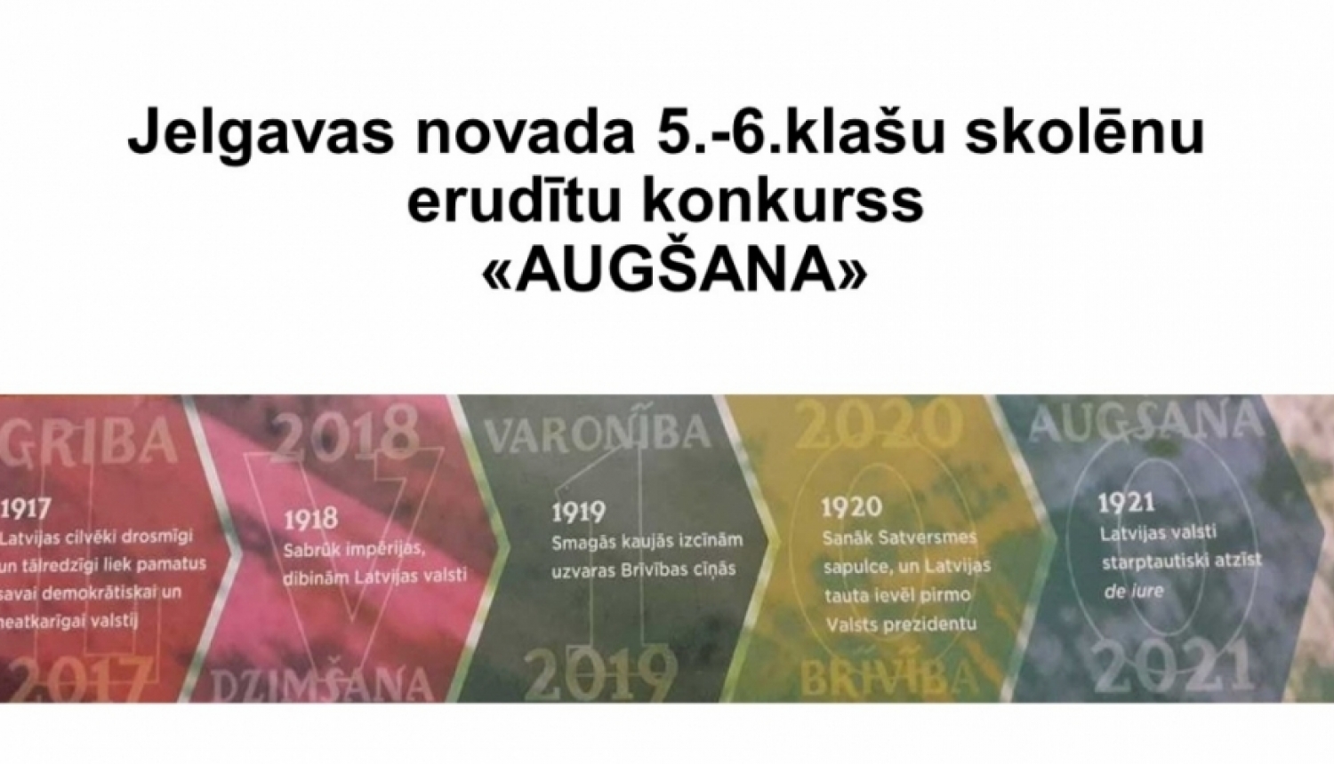 Norisinājies 5. - 6. klašu skolēnu konkurss “Augšana”