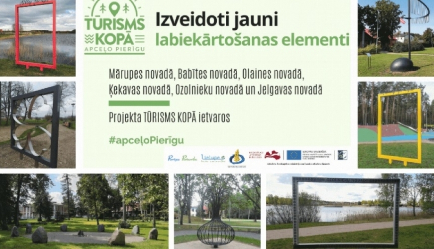 Pierīgā izveidoti jauni labiekārtošanas elementi