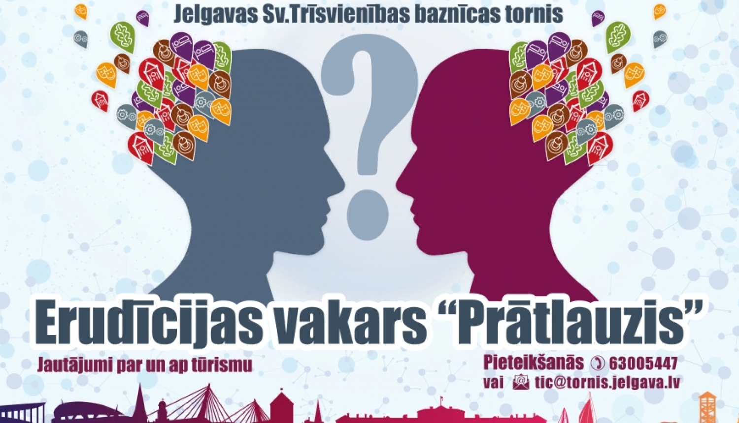 Jelgavas reģionālais tūrisma centrs aicina uz erudīcijas vakaru ciklu “Prātlauzis”